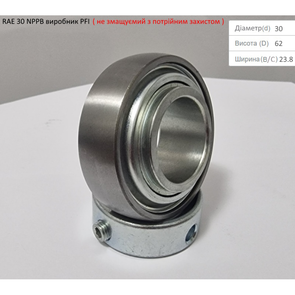 RAE 30 NPPB підшипник PFI-США (не змащуємий - з посиленим захистом)