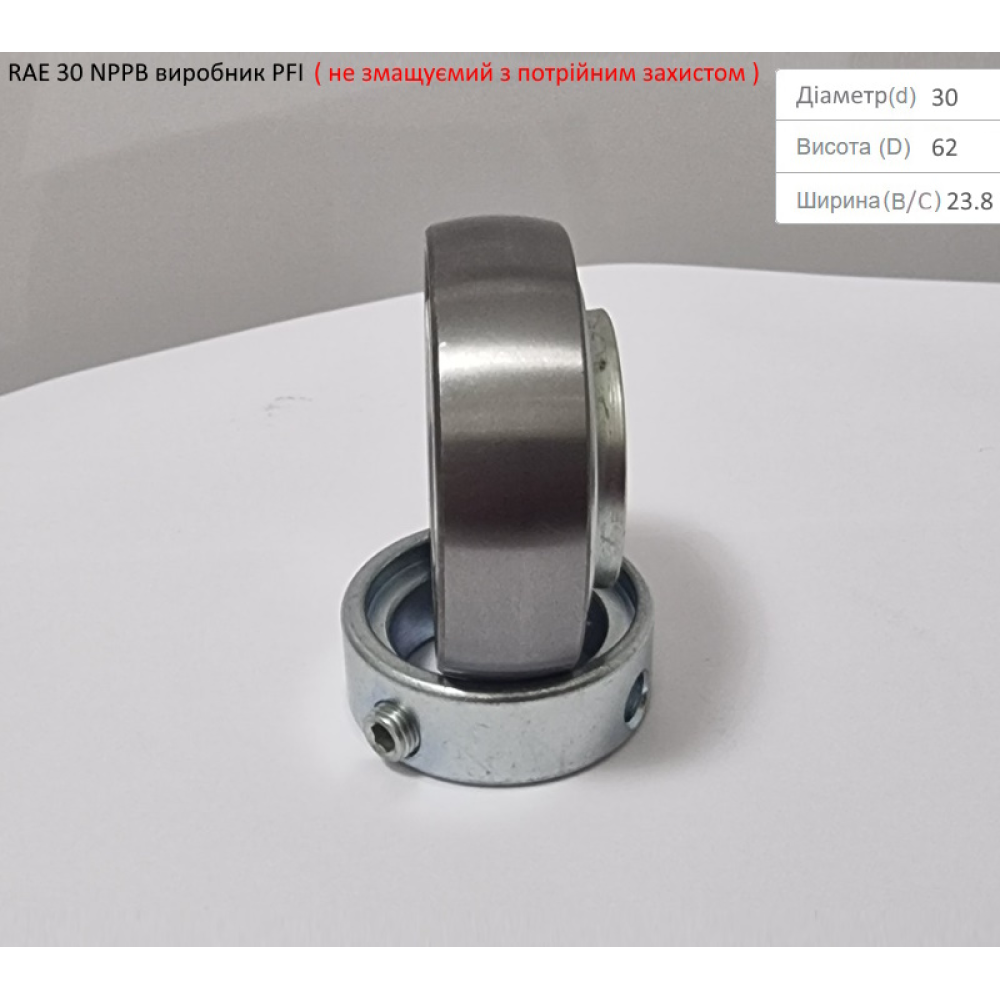 RAE 30 NPPB підшипник PFI-США (не змащуємий - з посиленим захистом)