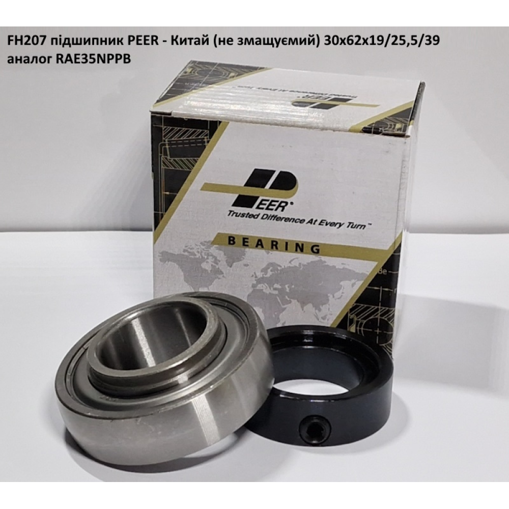FH207 підшипник PEER - Китай (не змащуємий) 35х72х19