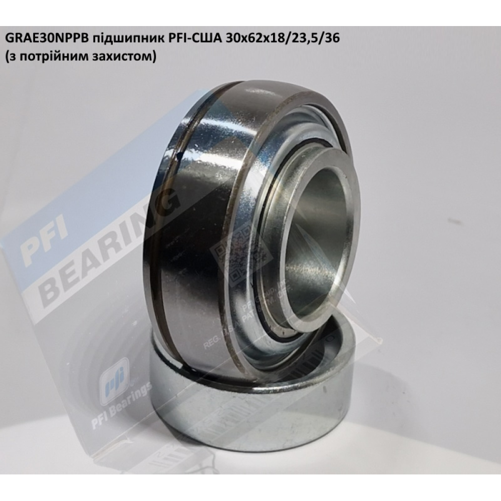 GRAE30NPPB підшипник PFI-США 30x62x18/23,5/36 (з потрійним захистом)