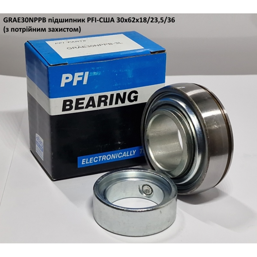 GRAE30NPPB підшипник PFI-США 30x62x18/23,5/36 (з потрійним захистом)
