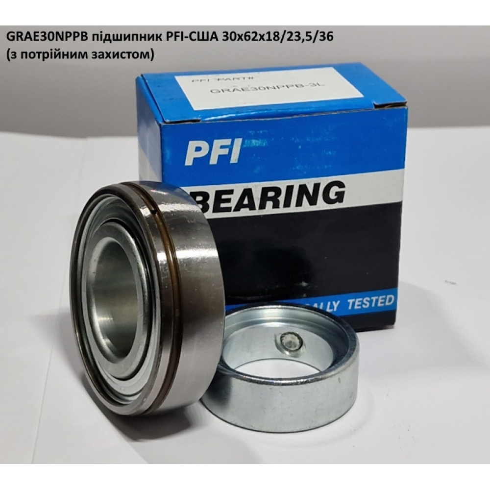 GRAE30NPPB підшипник PFI-США 30x62x18/23,5/36 (з потрійним захистом)