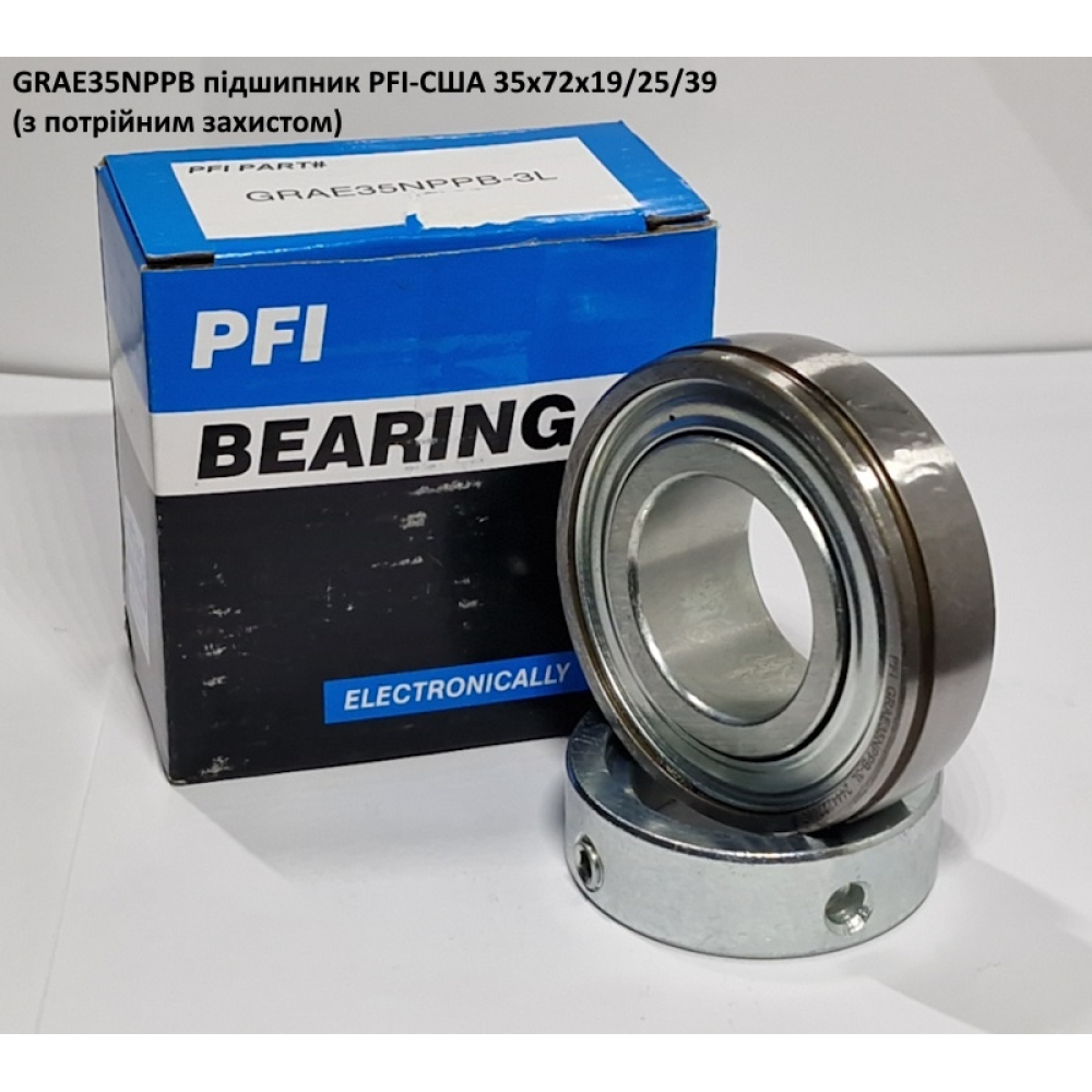 GRAE35NPPB підшипник PFI-США 35x72x19/25/39 (з потрійним захистом)