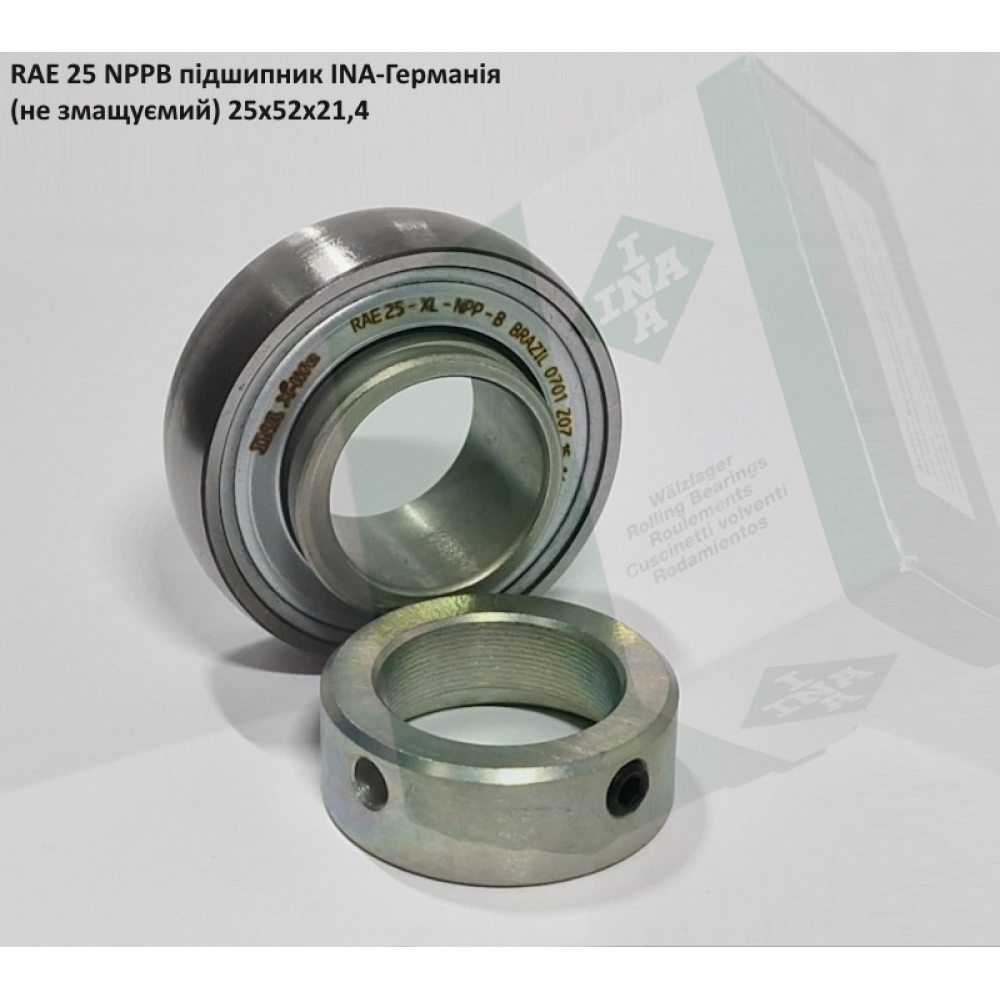 RAE 30 NPPB підшипник INA-Германія (не змащуємий) 30x62x35,8
