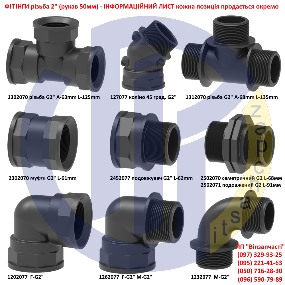 Фітинги на бочку КАС