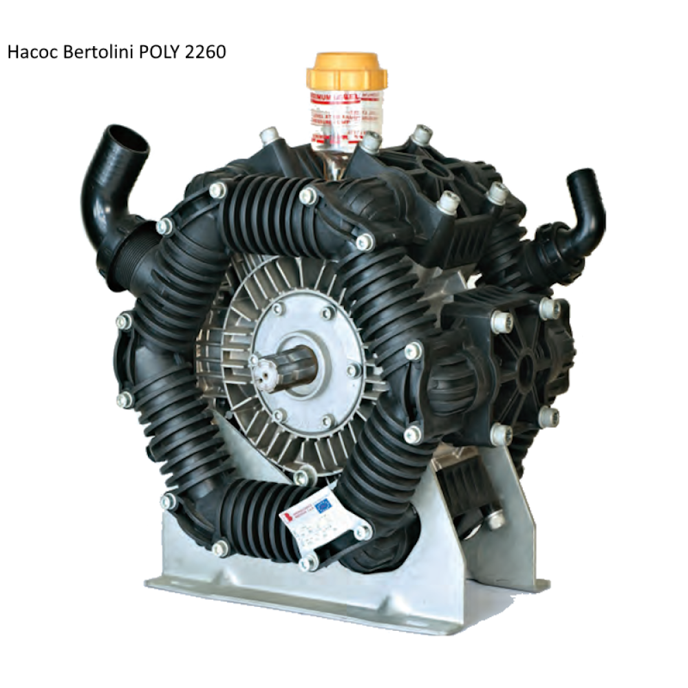  Насос на обприскувач з штангою 28м POLY-2260 Bertolini 260л/хв