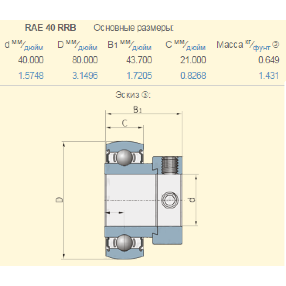 667618.0 корпус із підшипником Claas RAE40NPPB ALPHA-PARTS