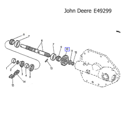 Шестірня конічна John Deere E49299