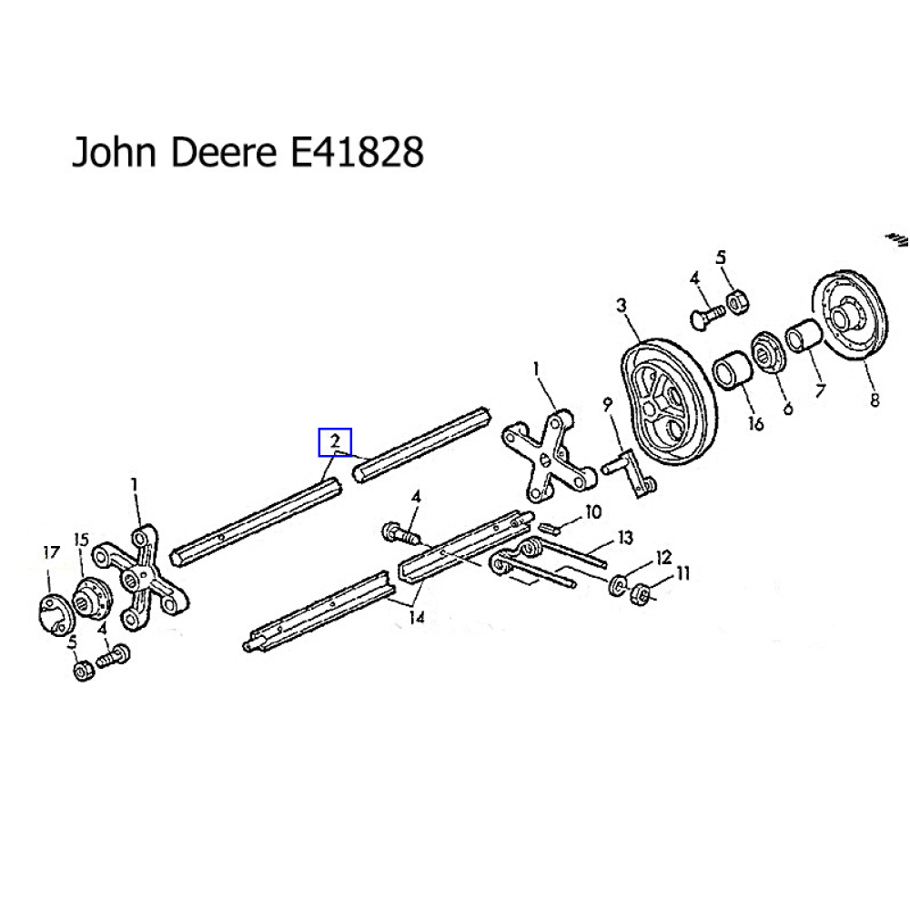 Вал підбірника John Deere E41828