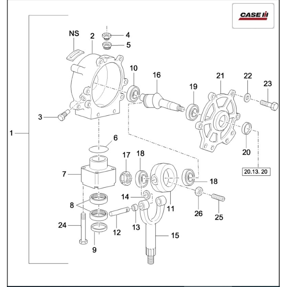 87021857 підшипники на жатку CASE 2030 аналог J2616 KOYO