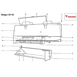 Кожух прес-підбірника Welger AP-45, 1119.31.01.02