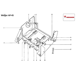 Стіл в“язального апарату (корпус) Welger AP- 45, 1115.29.01.00