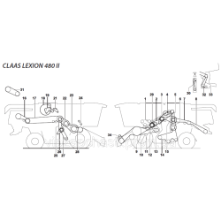 Ремені на комбайн Claas Lexion-480 II