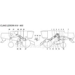 Ремені на комбайн Claas Lexion-405