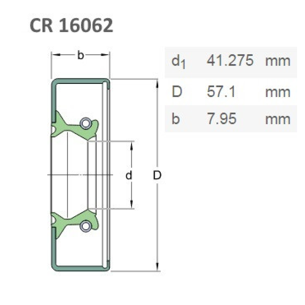 CR16062 манжета SKF, AH128391