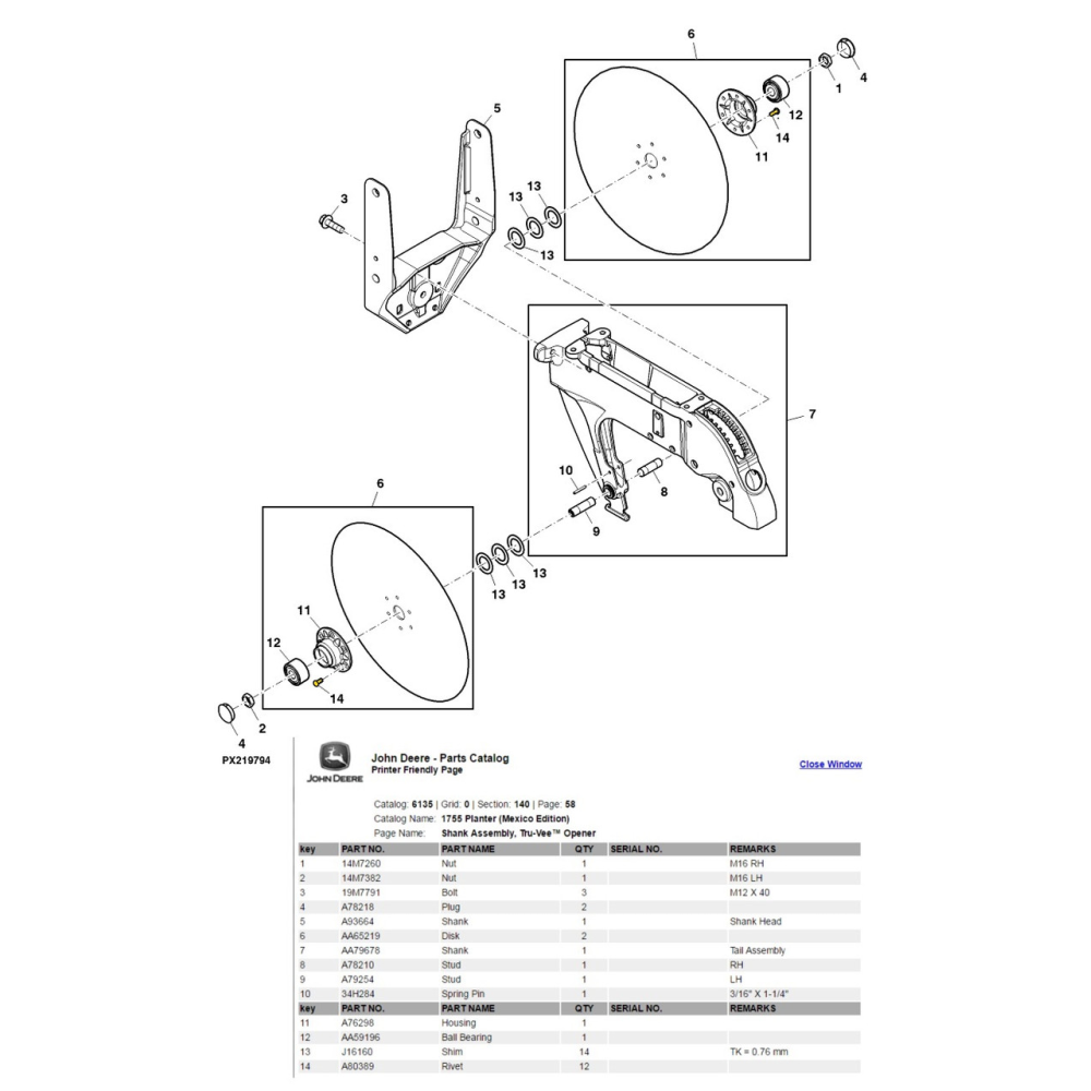 Заклепка A80389 John Deere