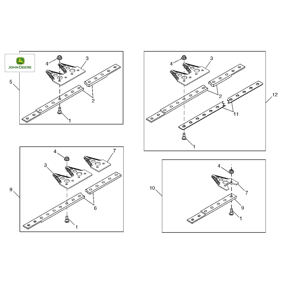 Болт сегмент John Deere H158341