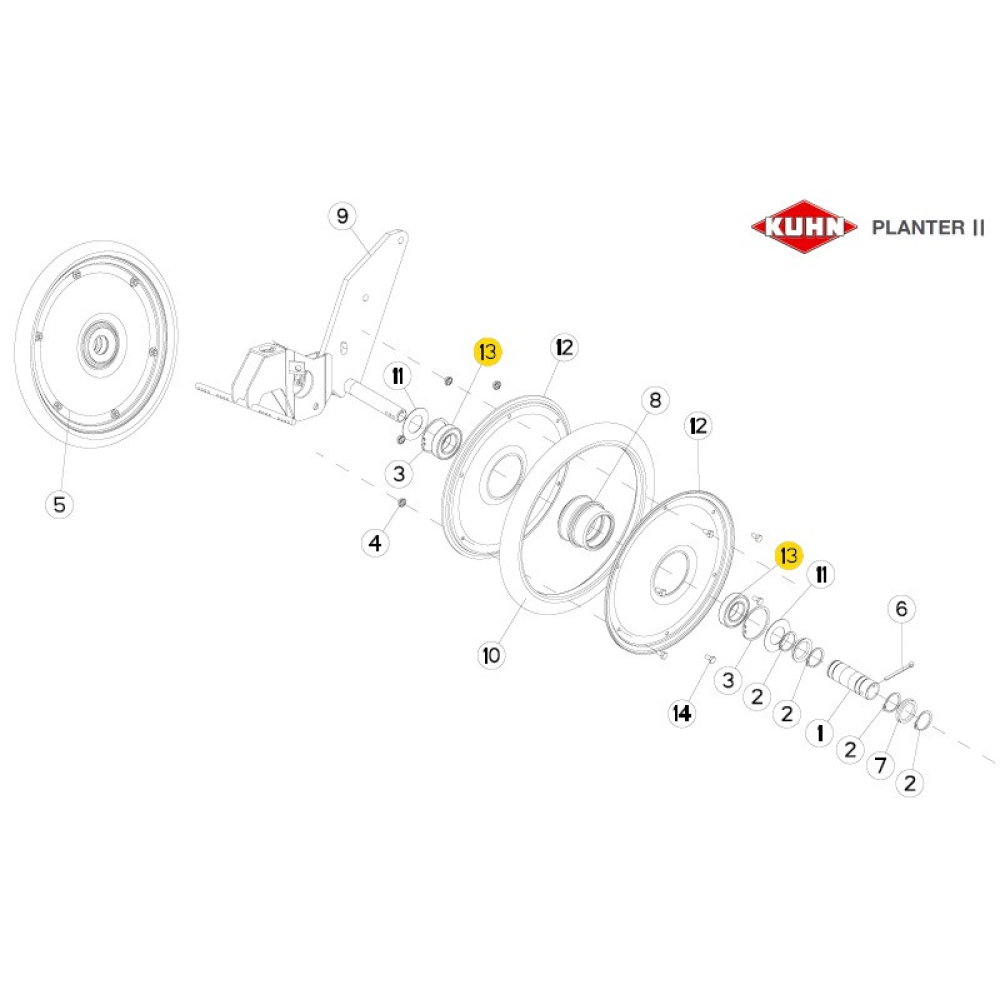 Підшипник до сіевниці Kuhn 81003056 аналог 6006-2RS  