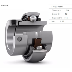 AH214862 підшипник John Deere HC205-16 PEER