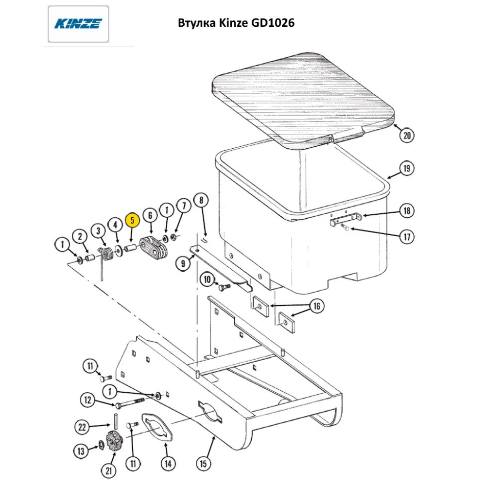 Втулка Kinze GD1026