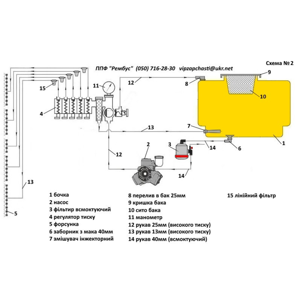 Сітка фільтра 27х69 жовтий #80M, Arag 32420035.030