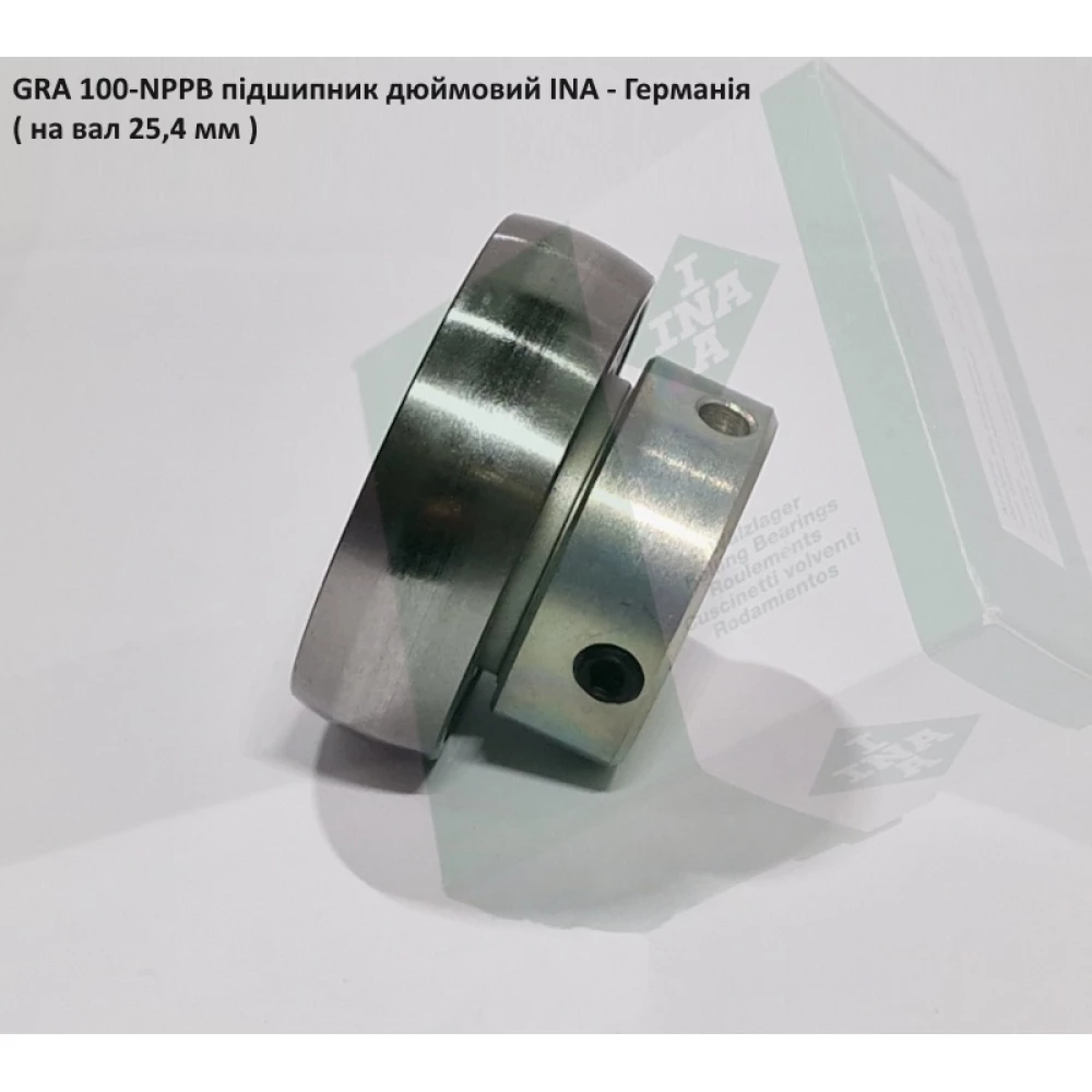 GRA 100-NPPB підшипник дюймовий INA - Германія ( на вал 25,4 мм )