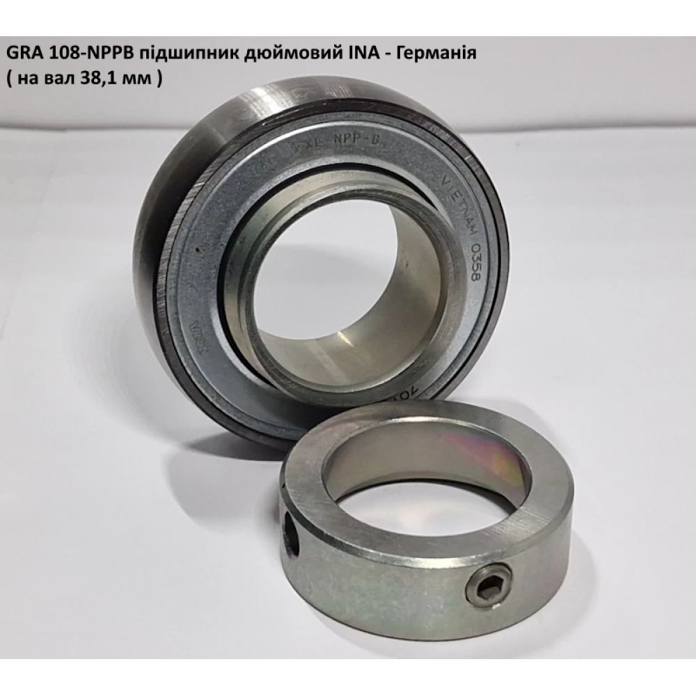 GRA 108-NPPB підшипник дюймовий INA - Германія ( на вал 38,1 мм )