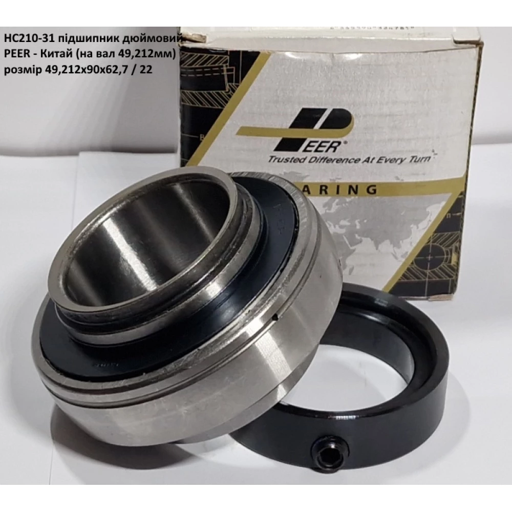 HC210-31 підшипник дюймовий PEER - Китай (на вал 49,212мм)