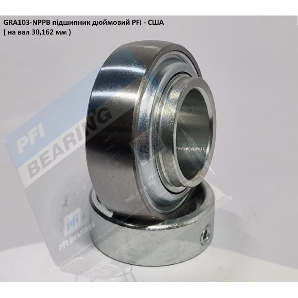 GRA103-NPPB підшипник дюймовий PFI - США ( на вал 30,162 мм )