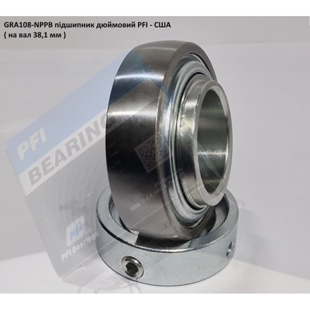 GRA108-NPPB підшипник дюймовий PFI - США ( на вал 38,1 мм )