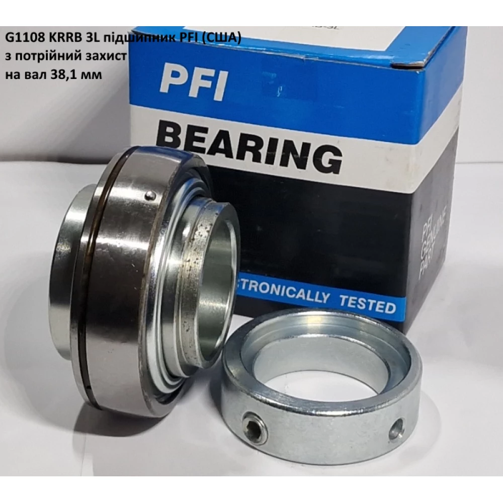 G 1108 KRRB 3L підшипник дюймовий PFI (США потрійний захист - на вал 38,1мм)