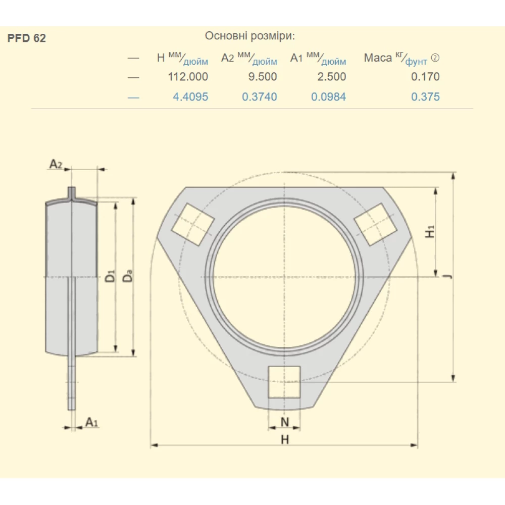 PFT206 корпус трикутний SNR (Франція)