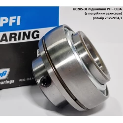 UC205-3L підшипник PFI - США 25х52х34,1 (з потрійним захистом)