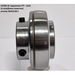 UC206-3L підшипник PTI - США 30х62х38,1 (з потрійним захистом)