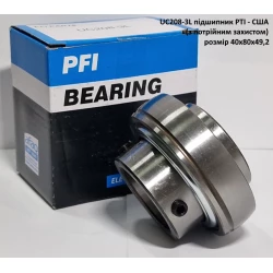 UC208-3L підшипник PTI - США 40х80х49,2 (з потрійним захистом)