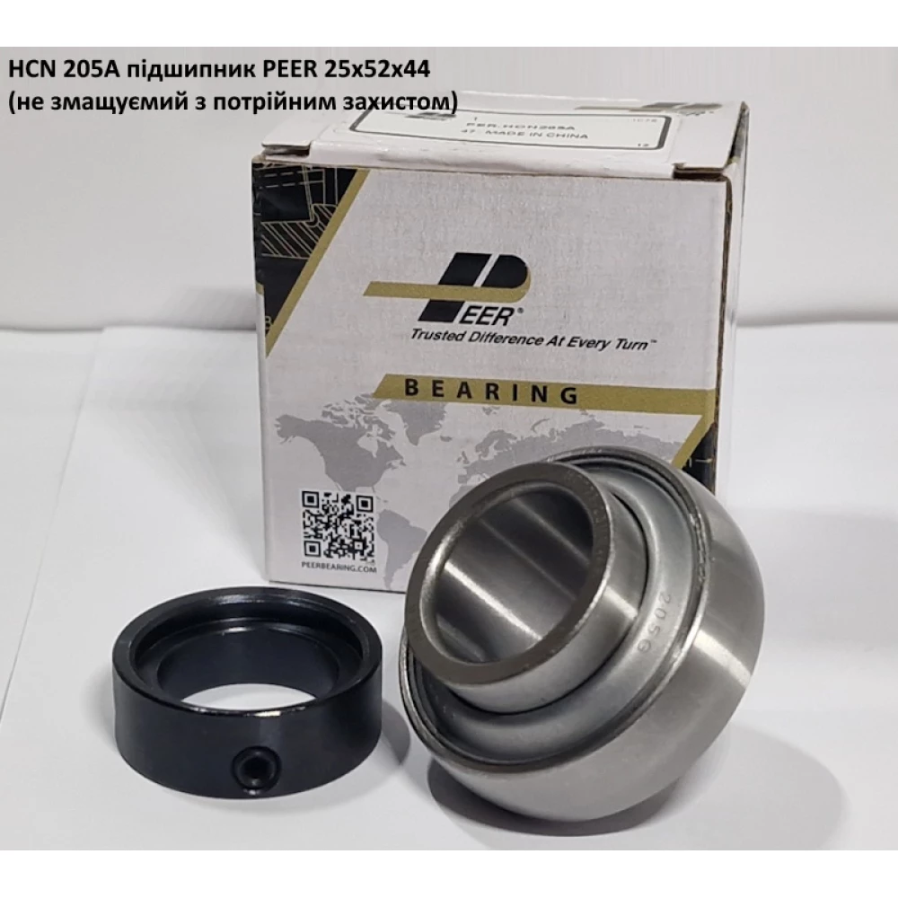 HCN 205A підшипник PEER 25х52х44 (не змащуємий з потрійним захистом)