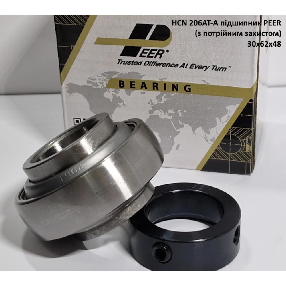 HCN 206AT-A підшипник PEER 30х62х48 (з потрійним захистом)