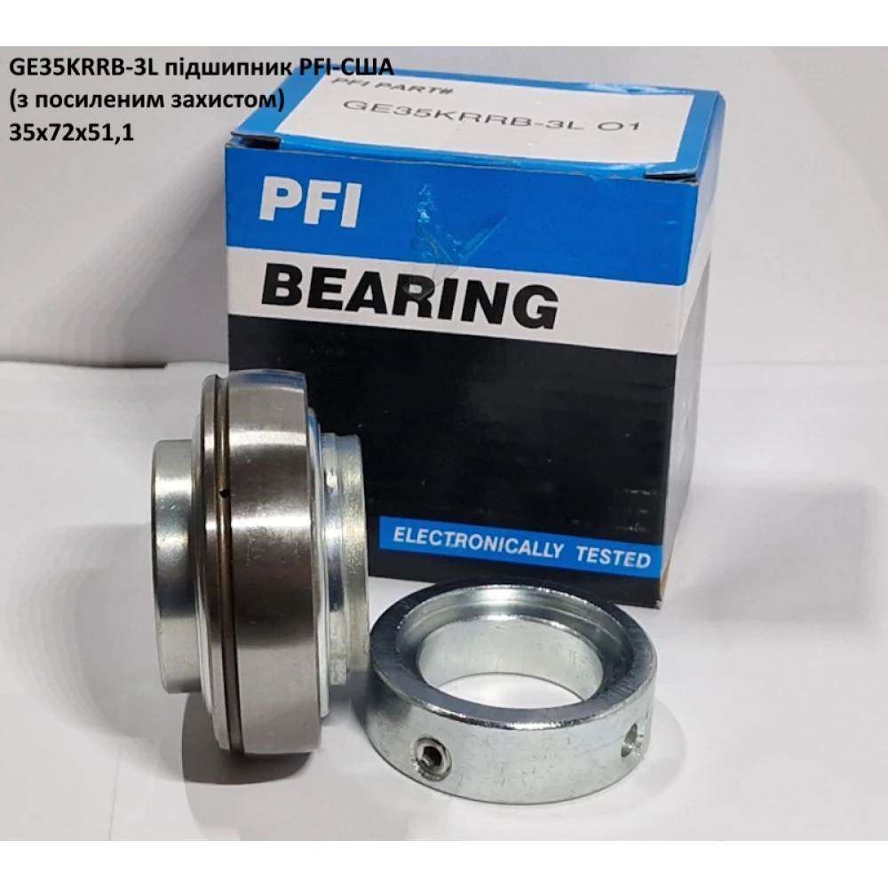 GE35KRRB-3L підшипник PFI-США 35х72х51,1 (з посиленим захистом)