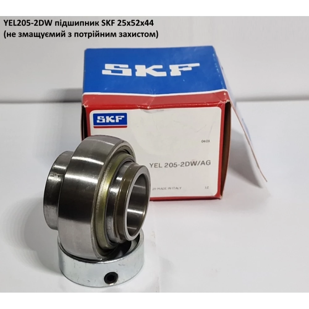 YEL205-2DW підшипник SKF 25х52х44 (не змащуємий з потрійним захистом)