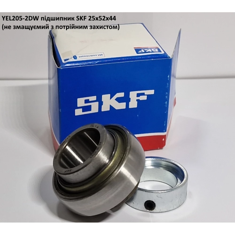 YEL205-2DW підшипник SKF 25х52х44 (не змащуємий з потрійним захистом)