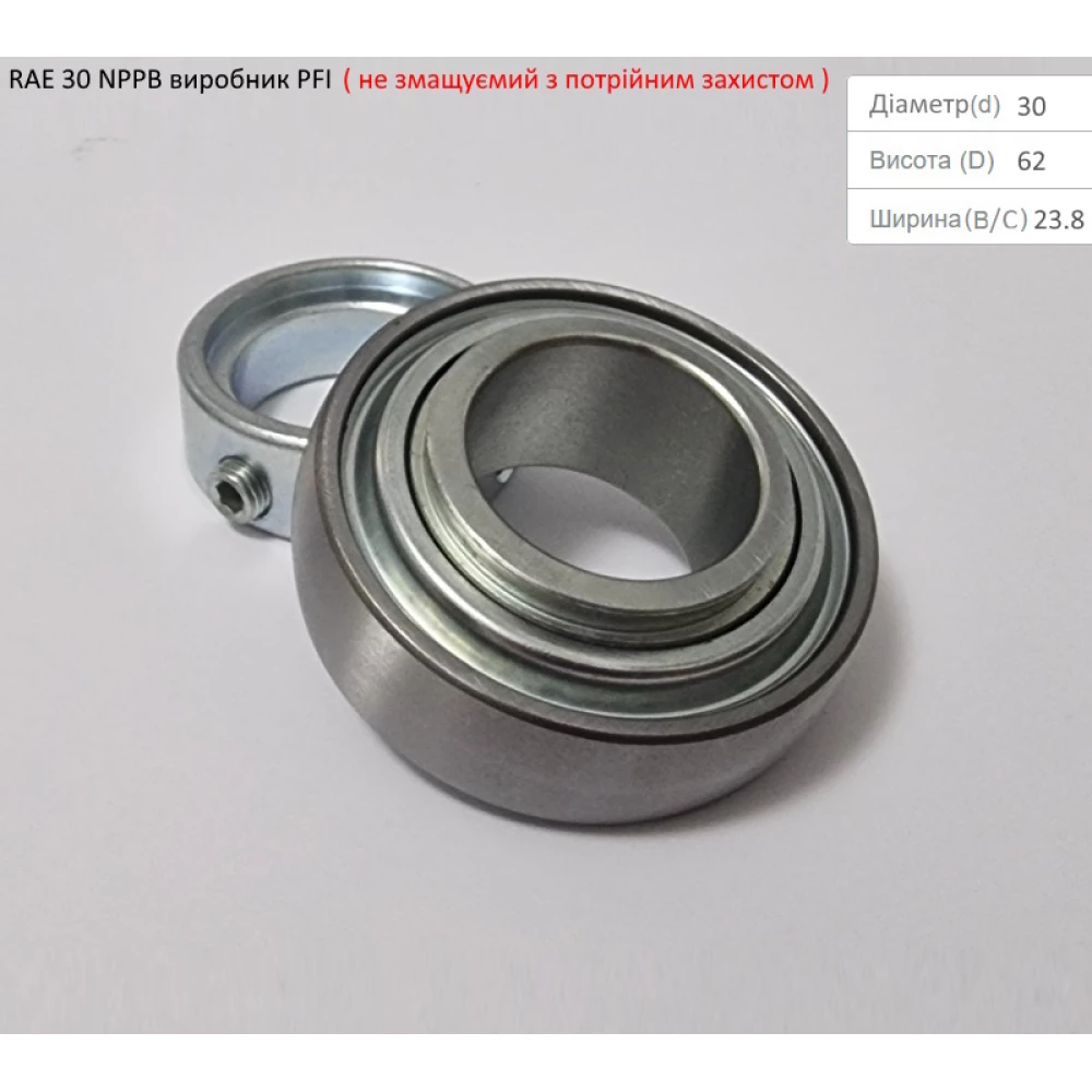 RAE 30 NPPB підшипник PFI-США (не змащуємий - з посиленим захистом)
