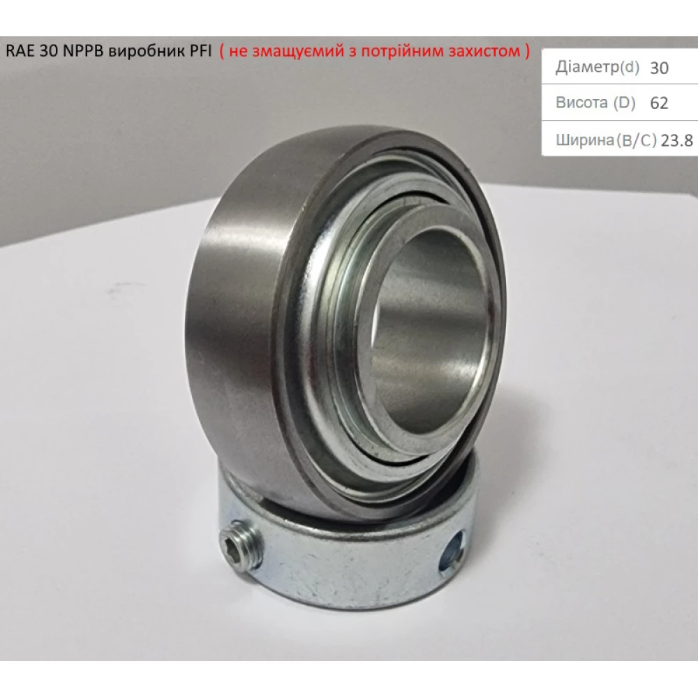 RAE 30 NPPB підшипник PFI-США (не змащуємий - з посиленим захистом)