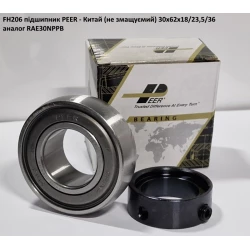 FH206 підшипник PEER - Китай (не змащуємий) 30х62х18