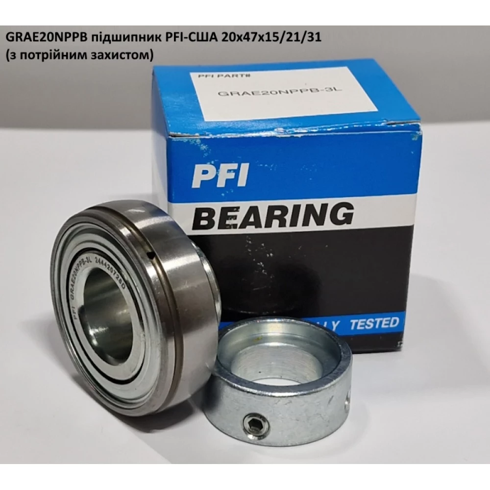 GRAE20NPPB підшипник PFI-США 20х47х15/21/31 (з потрійним захистом)
