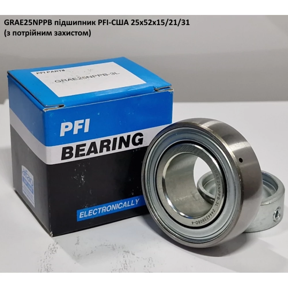 GRAE25NPPB підшипник PFI-США 25х52х21,4 (з потрійним захистом)