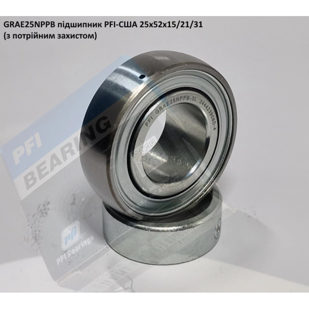 GRAE25NPPB підшипник PFI-США 25х52х21,4 (з потрійним захистом)