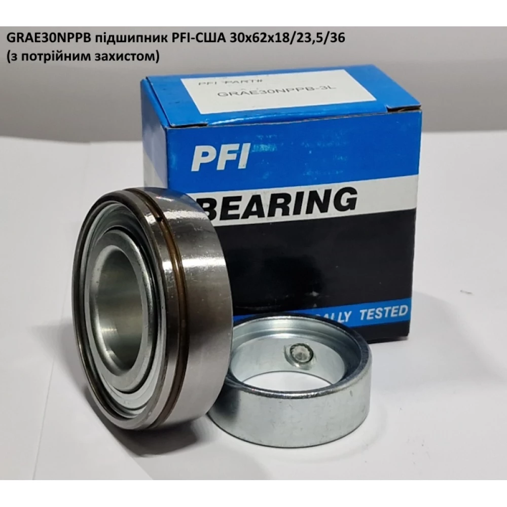 GRAE30NPPB підшипник PFI-США 30x62x18/23,5/36 (з потрійним захистом)