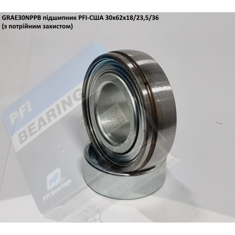 GRAE30NPPB підшипник PFI-США 30x62x18/23,5/36 (з потрійним захистом)
