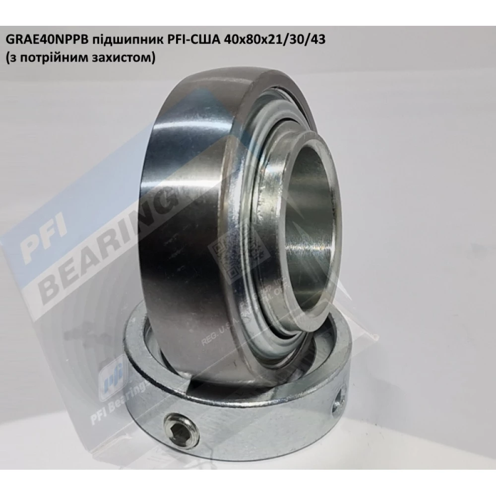 GRAE40NPPB підшипник PFI-США 30x62x18/23,5/36 (з потрійним захистом)