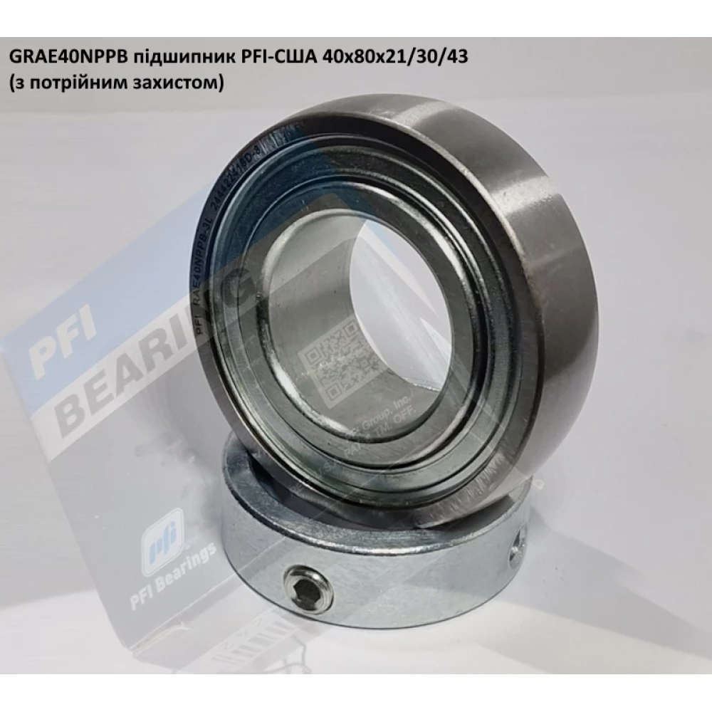 GRAE40NPPB підшипник PFI-США 30x62x18/23,5/36 (з потрійним захистом)